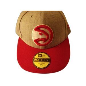 New Era Men's Atlanta Hawks Low Crown 59FIFTY Fitted Cap Size 7 & 1/4 NWT